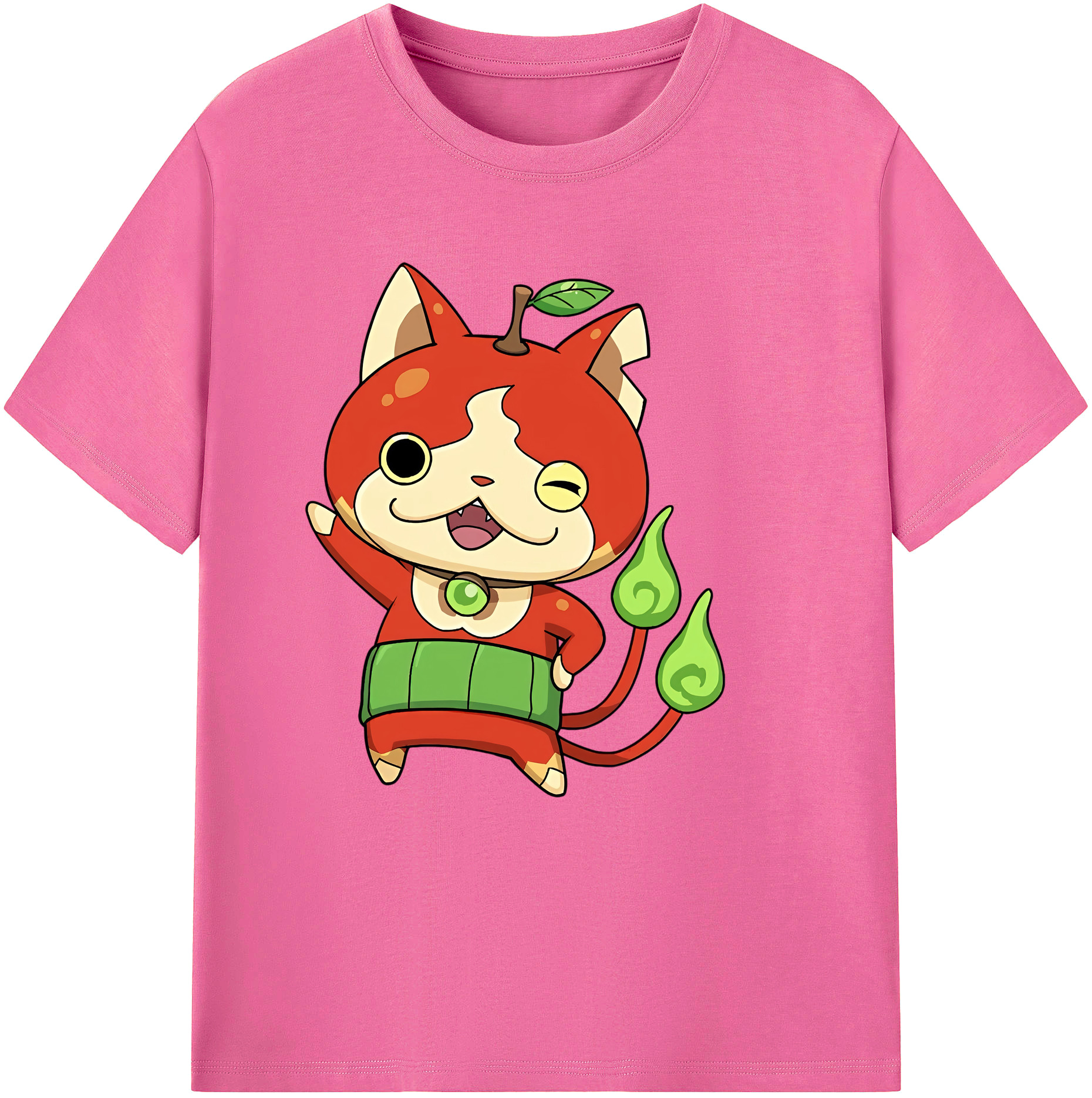 （画像用） 妖怪ウォッチ Yo-kai Watch レディースカジュアルプリントTシャツ（綿100％）
